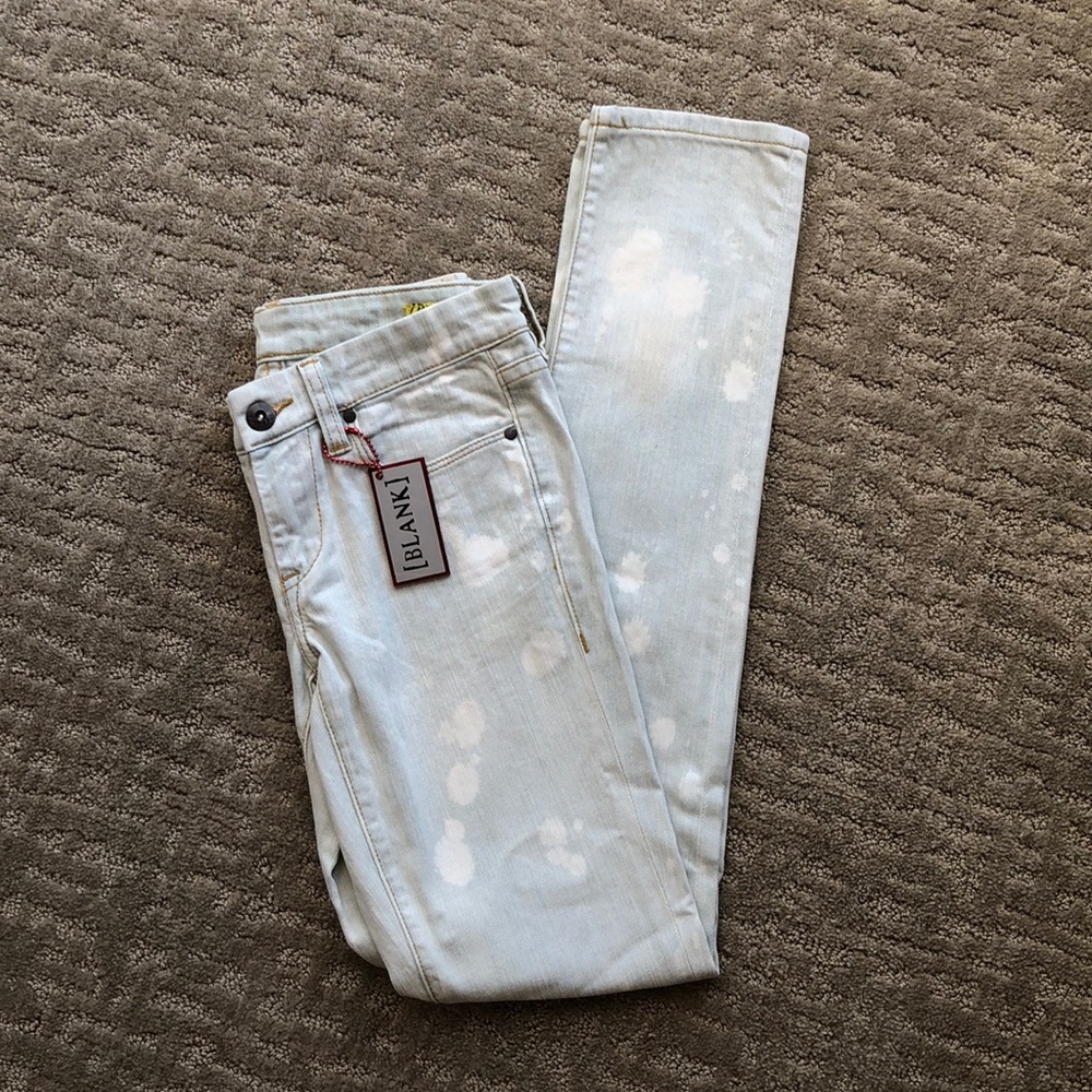 BLANK NYC White Washed Skinny Jeans